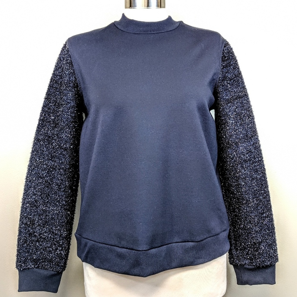 $695 Tory Burch Lurex Stretch Sweater Glam Luxury - Picture 7 of 8